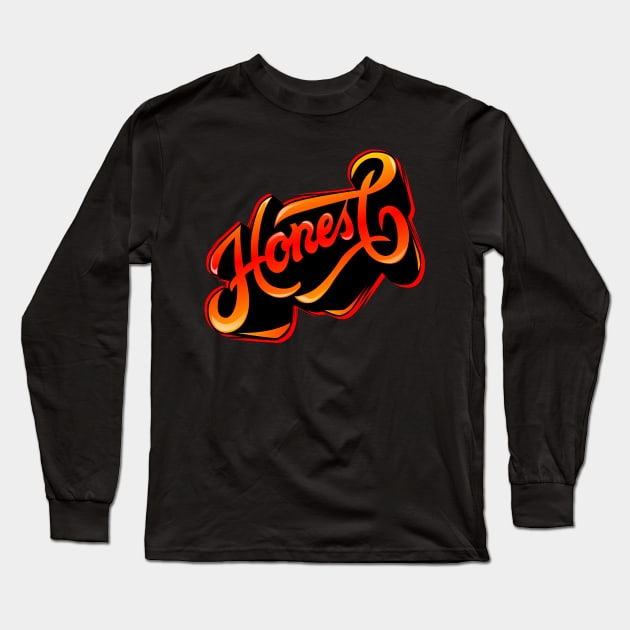 Lettering 01 Long Sleeve T-Shirt by aredie19